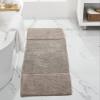 Better Trends 5 Piece Bathroom Rug Set 100% Cotton Non-Slip Washable Bath Mat, Soft & Absorbent Bath Rugs for Bath Room, Shower, Bathtub & Spa Floors Beige Granada Collection view 4