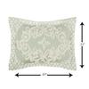 Better Trends 3 Pieces Set Chenille Bedspread King Size 100% Cotton Chenille Bedding Lightweight Bedding Floral Design Bedroom Decor Sage Florence Collection view 4