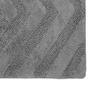 Better Trends Toilet Rugs U Shaped Washable Bathroom Rug for Toilet 100% Cotton Non-Slip Bath Mat, Soft & Absorbent Bath Rugs 20" x 20" Contour Gray Hugo Collection view 4