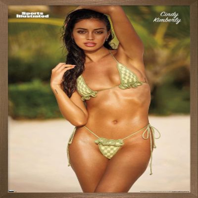 Trends International Sports Illustrated: Swimsuit Edition - Cindy Kimberly 22 Wall Poster, 14.725" x 22.375", Bronze Framed Version
