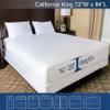 California King Mattress Protector Bedbug Waterproof Zippered Cover - Deep Pocket Fits up to 20" Depth - Hypoallergenic Premium Quality Encasement Protects Against Dust White view 2