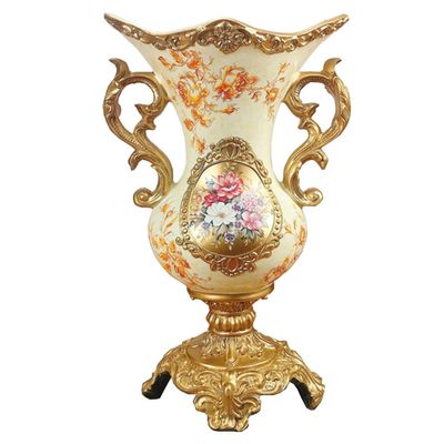 DUNAKE Ceramic Vase Large, Vase for Flowers Modern for Home Decor, Decorative Vase for Living Room European Retro Decoration, Creative Housewarming Wedding Gifts (Color : A)