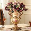 DUNAKE Ceramic Vase Large, Vase for Flowers Modern for Home Decor, Decorative Vase for Living Room European Retro Decoration, Creative Housewarming Wedding Gifts (Color : A) view 3