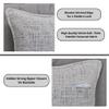 24x24 pillow covers Set of 2 Cream White & Black, Soft Textured Chenille Throw Pillows Cases Cozy Large Cushion Covers for Couch, Modern Square Big PillowCases, Oversized Euro Shams Sofa Pillow Covers view 4