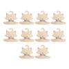 10pcs Cartoon Wood Clothes Hangers for Nursery Boy Girl Clothing Organizer for Boys and Girls Closet Storage and Drying view 1