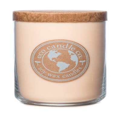 Eco Candle Co. Recycled Candle, Beach House, 26 oz. - Scents of Melons & Ocean Air - 100% Soy Wax, No Lead, Kraft Paper Label & Lid, Hand Poured, Phthalate Free