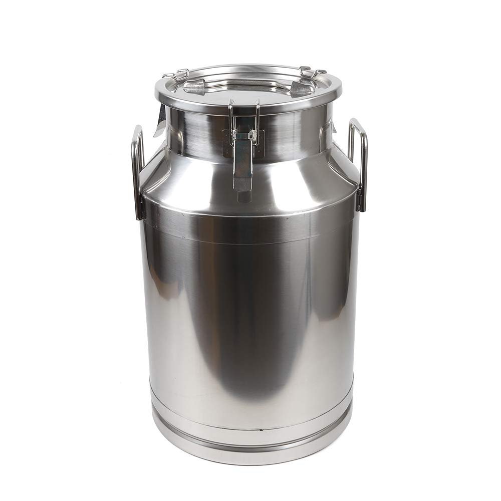 40 Liters Stainless Steel Milk Tank, Large Capacity Wine Milk Barrel Wine Barrel Milk Tank Portable Pot With Sealed Lid Barrel, Suitable For Kitchen Restaurant Family Milk Tea Shop
