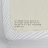 Hospital Fitted Sheet with One Pillow Cover, Set of 2 PCs, Deep Pocket from 15 to 16 Inches, 400 Thread Count, Sateen Finish, 100% Egyptian Cotton & Wrinkle Free-White Solid,Full-XL Size. view 4