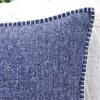 24x24 Pillow Covers Set of 2 Navy Blue Soft Textured Chenille, Soft Cozy Large Cushion Covers for Couch, Modern Square Big Pillowcases, Decorative Farm House Oversized Euro Shams Sofa Pillow Covers view 3