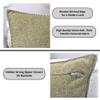26x26 Pillow Covers Set of 2 Light Olive Green, Extra Large Throw Pillow Covers for Couch Sofa Pillows, Soft Cozy Big Cushion Covers, Modern Square Euro Pillow Cases, Oversized Decorative Euro Shams view 3