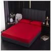 MHXY Queen Size Waterproof Mattress Protector, Soft Breathable Mattress Pad Cover Stretch Fitted Deep Pocket Mattress Protection Cover (Color : Red, Size : X-Long Twin) view 1
