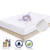 MHXY Queen Size Waterproof Mattress Protector, Soft Breathable Mattress Pad Cover Stretch Fitted Deep Pocket Mattress Protection Cover (Color : Red, Size : X-Long Twin) view 2