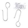 Kuasting 160pcs Stainless Steel S Hooks, Corrosion Resistant Curtain Wire Hooks, Drapery Hook Pins for Window, Shower, Door Curtains view 1