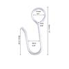 Kuasting 160pcs Stainless Steel S Hooks, Corrosion Resistant Curtain Wire Hooks, Drapery Hook Pins for Window, Shower, Door Curtains view 2