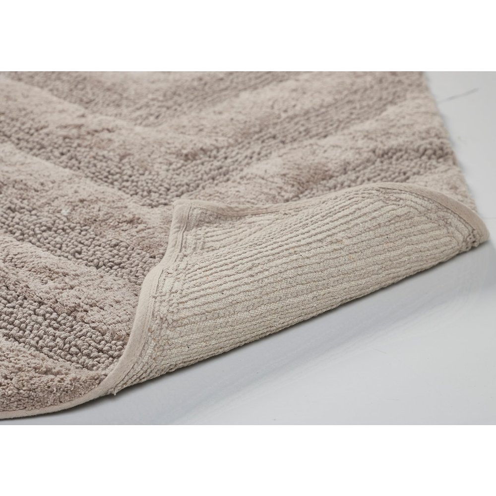 Better Trends 2 Piece Bathroom Rug Set 100% Cotton Non-Slip Washable Bath Mat, Soft & Absorbent Bath Rugs for Bath Room, Shower, Bathtub & Spa Floors Beige Hugo Collection