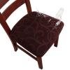 Genina Waterproof Chair Seat Covers Dining Room Chair Covers Stretch Seat Cover for Dinning Room Chair Protector Slipcovers for Kitchen, Hotel (2, Flower Pattern-Chocolate) view 1