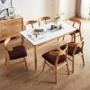 Genina Waterproof Chair Seat Covers Dining Room Chair Covers Stretch Seat Cover for Dinning Room Chair Protector Slipcovers for Kitchen, Hotel (2, Flower Pattern-Chocolate) view 2