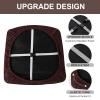 Genina Waterproof Chair Seat Covers Dining Room Chair Covers Stretch Seat Cover for Dinning Room Chair Protector Slipcovers for Kitchen, Hotel (2, Flower Pattern-Chocolate) view 4