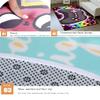 Dsopoy Modern Outer Space Planet Large Living Room Area Rug Starry Sky Universe Blue Red Floor Mat Kids Bedroom Non Skid Playmats Washable, 5'8' view 3