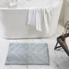 Better Trends 2 Piece Bathroom Rug Set 100% Cotton Non-Slip Washable Bath Mat, Soft & Absorbent Bath Rugs for Bath Room, Shower, Bathtub & Spa Floors Blue Hugo Collection view 2