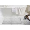 Better Trends 3 Piece Bathroom Rug Set 100% Cotton Non-Slip Washable Bath Mat, Soft & Absorbent Bath Rugs for Bath Room, Shower, Bathtub & Spa Floors White Hugo Collection view 2