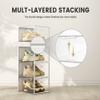 Pinkpum XXL Larger Shoe Storage Boxes Fit Size 14, Clear Plastic Stackable Shoe Organizer 12 Pack Sneaker Storage for Sneakerheads Shoe Containers view 3
