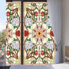 XXRBB Window Film Stained Glass Decorative Window Vinyl Privacy Film, Opaque Glass Sticker for Home Bathroom Shower Door Heat Cotrol Anti UV,14,60x60cm(24x24inch) view 1