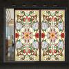 XXRBB Window Film Stained Glass Decorative Window Vinyl Privacy Film, Opaque Glass Sticker for Home Bathroom Shower Door Heat Cotrol Anti UV,14,60x60cm(24x24inch) view 3