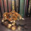DARMOMOON FengShui Wall Street Bull Statue Acrylic Bull Figurine Sculpture Home Office Desk Decorative Ornament 8.7''L (Amber) view 4