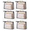 YEWIN Dust Bags for Handbags - Purse Storage Organizer for Closet Moistureproof and Dustproof Cover Hanging with Zipper and Handle (Black-XL) view 1