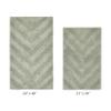Better Trends 2 Piece Bathroom Rug Set 100% Cotton Non-Slip Washable Bath Mat, Soft & Absorbent Bath Rugs for Bath Room, Shower, Bathtub & Spa Floors Dark Sage Hugo Collection view 3