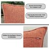 26x26 Pillow Covers Set of 2 Orange, Extra Large Throw Pillow Covers for Couch Sofa Pillows, Soft Cozy Big Cushion Covers, Modern Square Euro Pillow Cases, Oversized Decorative Euro Shams view 3