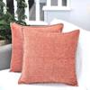 26x26 Pillow Covers Set of 2 Orange, Extra Large Throw Pillow Covers for Couch Sofa Pillows, Soft Cozy Big Cushion Covers, Modern Square Euro Pillow Cases, Oversized Decorative Euro Shams view 4
