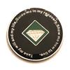27 Year NA Medallion - Green & Blue Tree of Life , Glitter, Bling, Clean Recovery Chip, Token, Coin view 2