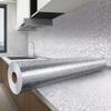 ZIBRWUON Peel and Stick Wallpaper, Silver Texture, 15.7" x 394" view 1