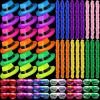 54 Pieces Neon Party Supplies Glow in The Dark Parties Supplies 18 Pcs Neon Gangster Party Hats 18 Pcs Light up Glasses with Colorful Feather Boas for Mardi Gras Carnival Hora Loca 80's Raves view 1