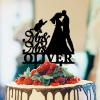 Bride And Groom Silhouette Rustic Wedding Cake Topper With Rottweiler And Sphynx Cat Black Acrylic Custom Cake Topper Mr And Mrs Cake Topper For Wedding Couple Married Cake Topper