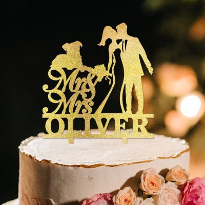 Afro Black Couple Silhouette Wedding Cake Topper With Dog Doberman And Sphynx Cat Gold Acrylic Custom Cake Topper Mr And Mrs Wedding Cake Topper Couple Married Bride Cake Toppers