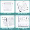 WOWBOX 25 PCS Clear Plastic Drawer Organizer Set, 4 Sizes Desk Drawer Divider Organizers and Storage Bins for Makeup, Jewelry, Gadgets for Kitchen, Bedroom, Bathroom, Office view 3