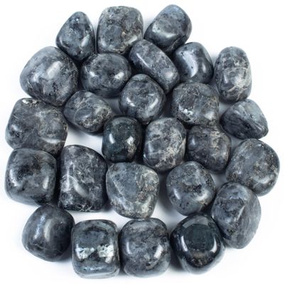 BEZAVO Larvikite Healing Crystals Stones Set Tumbled Stones and Crystals Bulk for Healing, Reiki, Meditation, Witchcraft Crystals Gemstone for Jewelry Making and Spiritual Home Decor 20-25 mm, 1LB