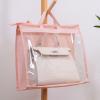 YEWIN Dust Bags for Handbags - Purse Storage Organizer for Closet Moistureproof and Dustproof Cover Hanging with Zipper and Handle (Pink-XXL) view 3
