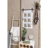 RiteSune White Wooden Barn Door 5x7 Photo Picture Frame Collage Wall Mounted for Family Entryway, Living Room, Bedroom view 4