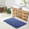 Better Trends Lilly Crochet Collection 100% Cotton 2 Piece Set (17" x 24" | 24" x 40") Bath Rug Set in Blue view 4