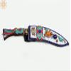 Exotic India 12" Nepali Kukri Knife - Iron with Wood view 3