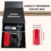 CECOBOX - Gift Boxes with Lids for Presents 8"x8"x3.1" - Collapsible Magnetic Closure Gift Box - Groomsmen & Bridesmaid Proposal Boxes, Wedding, PR, Birthdays, Holidays (Black Leatherette) view 3