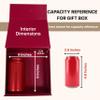 CECOBOX - Gift Boxes with Lids for Presents 6"x6"x2.75" - Collapsible Magnetic Closure Gift Box - Groomsmen & Bridesmaid Proposal Boxes, Wedding, PR, Birthdays, Holidays (Scarlet Leatherette) view 3