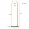 Cre Cra Gold Clothing Rack with Marble Base - Modern Metal Stand for Bedroom - Heavy Duty Coat Hanger Rack for Bag, Hat, Scarf, Jacket view 2