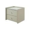 YANLI2233 Night Stands Bedroom Bedside Table Double Drawer Storage Bedside Table Elegant Atmosphere Simple Bedside Table Cabinet for Storage view 1