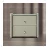 YANLI2233 Night Stands Bedroom Bedside Table Double Drawer Storage Bedside Table Elegant Atmosphere Simple Bedside Table Cabinet for Storage view 2