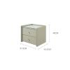 YANLI2233 Night Stands Bedroom Bedside Table Double Drawer Storage Bedside Table Elegant Atmosphere Simple Bedside Table Cabinet for Storage view 3